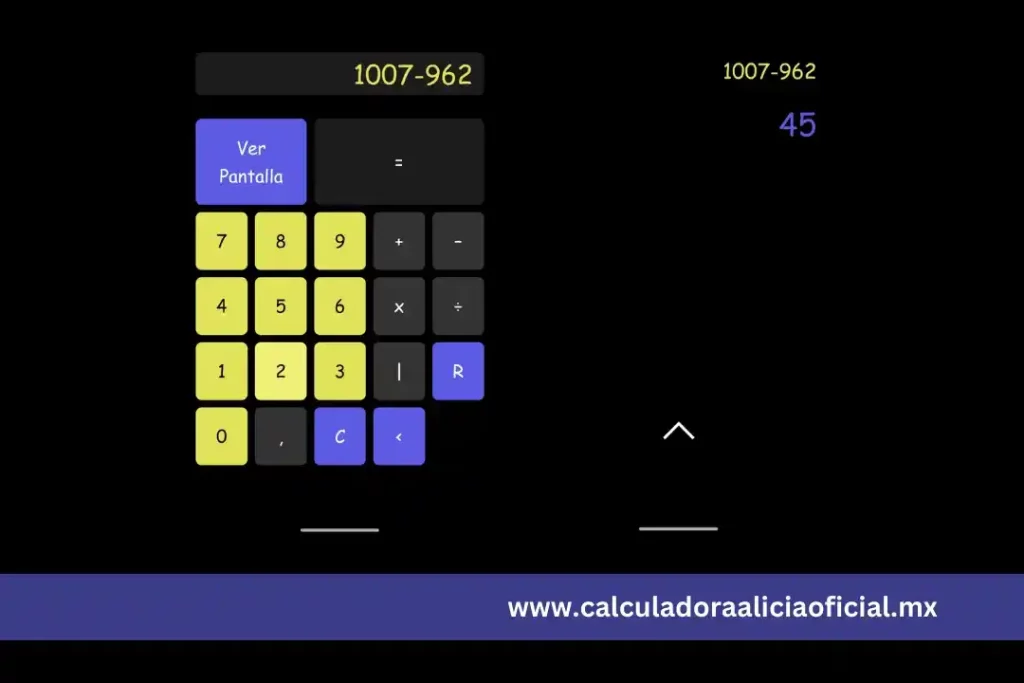 Restar con la Calculadora Alicia