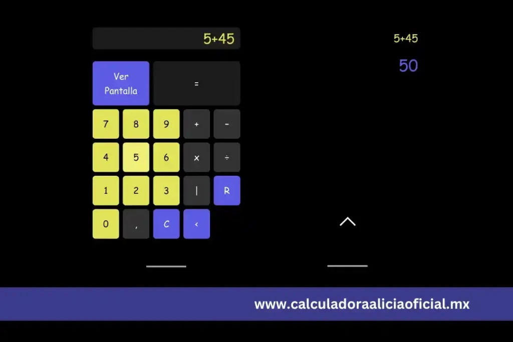 Suma con la Calculadora Alicia